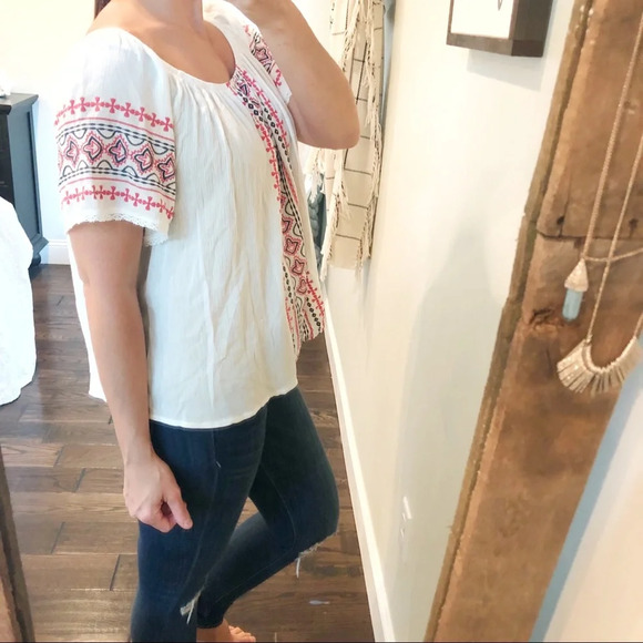 Altr’D state Large boho embroidered summer blouse - Picture 3 of 6